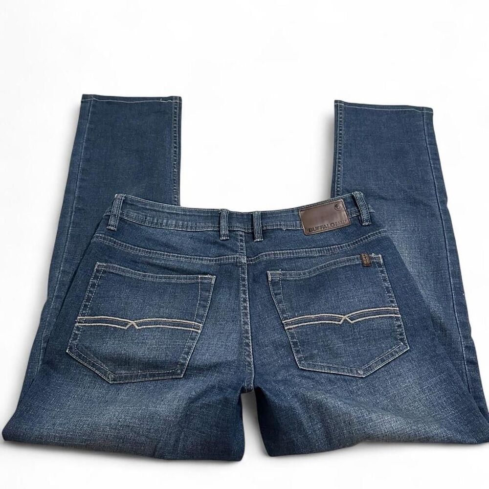 Buffalo-david-bitton Men's Blue and Navy Jeans